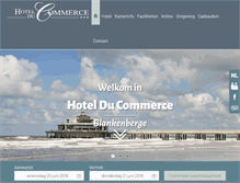 Tablet Screenshot of hotel-du-commerce.be